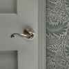 Old English Colchester Lever Door Handle on Round Rose - Antique Brass (Pair)