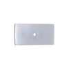 Rectangle Backplate for Cupboard Knobs Satin Chrome