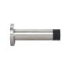 Zoo Hardware Door stop - cylinder - 70mm projection with rose - Satin Stainless