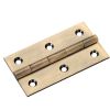 Zoo Hardware Solid drawn brass butt hinge - 75 x 41 x 2mm - Florentine Bronze