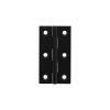Millhouse Brass Cabinet Butt Hinges 64mm x 35mm x 2mm - Matt Black