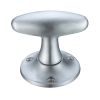 Zoo Hardware Extended Oval Mortice Knob Furniture 60mm Rose dia. - Satin
