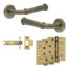 Complete Classic Door Handle Pack - Internal Doors - Antique Brass - By Frelan Hardware - JE-A3A-AB