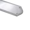 Georgian Half Round Finger Plate 300mm Polished Chrome