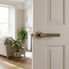 Complete Bari Door Handle Pack - Internal Doors - Antique Brass - 64mm / 4-inch Hinges - JE-D1A-AB