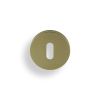 Valli Lock Profile Push-on Round Rosette Escutcheon - Satin Brass PVD