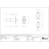 Black Security Door Bolt