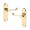 Oakley Lever on Backplate Lock Polished Brass