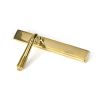 Polished Brass Reeded Slimline Lever Latch Set