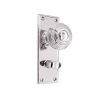 Beehive Knob on Backplate Bathroom Polished Nickel