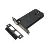3 Lever Horizontal Bathroom Lock 6" - Matt Black