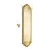 Georgian Half Round  Finger Plate 300mm Polished Brass