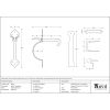 External Beeswax Gothic Thumblatch