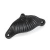 Black 4" Flower Drawer Pull