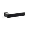 Forme Asti Lever Door Handle on Concealed Square Rose - Matt Black (Pair)