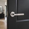 Opal Knurlmond Lever on Rose Polished Nickel