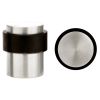 Zoo Hardware Door Stop Floor Mounted - Round Collared Flat Top 35mm dia - Satin Stainless