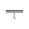 Millhouse Brass Battersea Linear T-Bar Cabinet Knob Handle - Satin Nickel