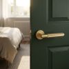 Complete Bloom Door Handle Pack - Internal Doors - Satin Brass - 64mm / 4-inch Hinges - JE-B1A-SB