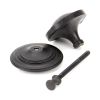 External Beeswax Art Deco Centre Door Knob