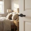 Complete Venice Door Handle Pack - Internal Doors - Matt Black - 76mm / 3-inch Hinges - JE-F4B-MB