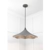 Smooth Nickel Flora Pendant in Bluff