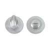 Zoo Hardware 5mm turn & release on round rose - Satin Chrome