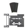 Atlantic Bathroom Lock & 3" x 2" Hinge Pads Intumescent kit FD60