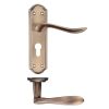 Zoo Hardware Project Lincoln lever on euro backplate - Bronze
