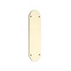 Victorian Half Round Finger Plate 300mm Polished Brass