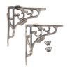 GNER Shelf Bracket Matt Antique 180x180mm (Sold in Pairs)