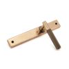 Polished Bronze Brompton Slimline Lever Espag. Latch Set