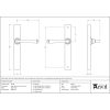 Aged Brass Avon Slimline Lever Latch Set
