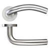 Zoo Hardware 19mm Arched Lever - Push On Rose - 52mm Rose - Grade 304 - Satin Stainless