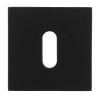 Oro&Oro Key Escutcheons on Square Rose - Matt Black