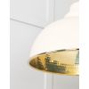 Hammered Brass Harborne Pendant in Teasel