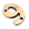 Polished Bronze Numeral 9
