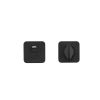 Zoo Hardware Turn & Indicator Release - Square Rose - Powder Coated Black