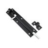 Iron Barrel Bolt - Straight 6" Black