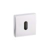 Senza Pari Key Escutcheons on Minimal Square Rose - Polished Chrome (Pair)