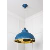 Smooth Brass Harborne Pendant in Upstream