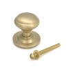 Satin Brass Round Centre Door Knob