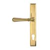 Polished Brass Newbury Slimline Lever Espag. Lock Set