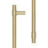 CRES 425mm Face Fix Satin Brass T-Bar Pull Handle - By Frelan Hardware - CRES3001SBFF