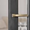 Forme Crystal Lever Door Handle on Concealed Square Rose - Satin Chrome (Pair)