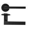 Zoo Hardware Varese Lever on 4mm Round Slim Sprung Rose - Black