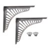 Sunrise Shelf Bracket Pewter (Sold in Pairs)