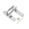 Connaught Knurled Lever on Backplate Latch Satin Nickel