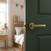 Complete Hex Door Handle Pack - Internal Doors - Antique Brass - 76mm / 4-inch Hinges - JE-C3A-AB