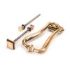 Polished Bronze Slimline Art Deco Door Knocker